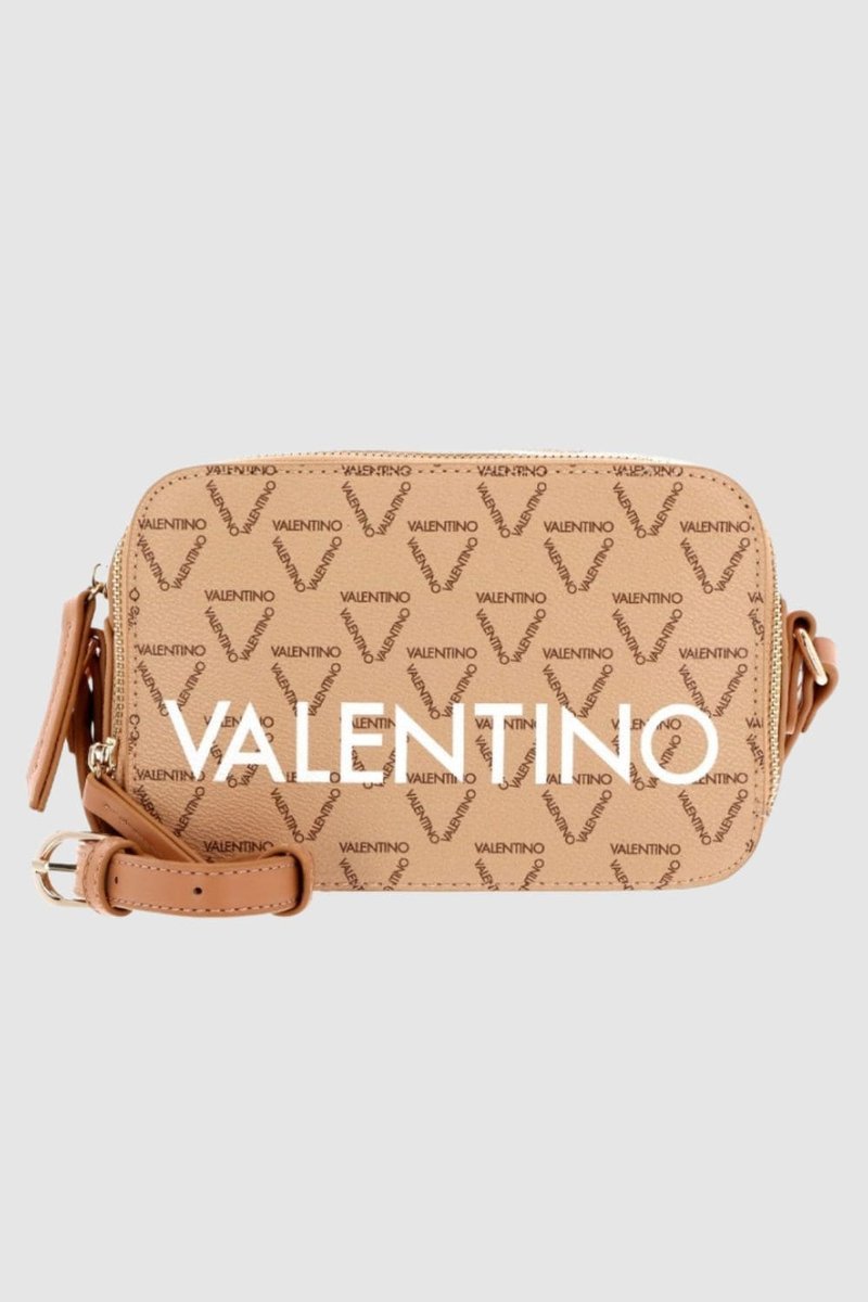 VALENTINO Mała beżowa torebka Liuto Camera Bag