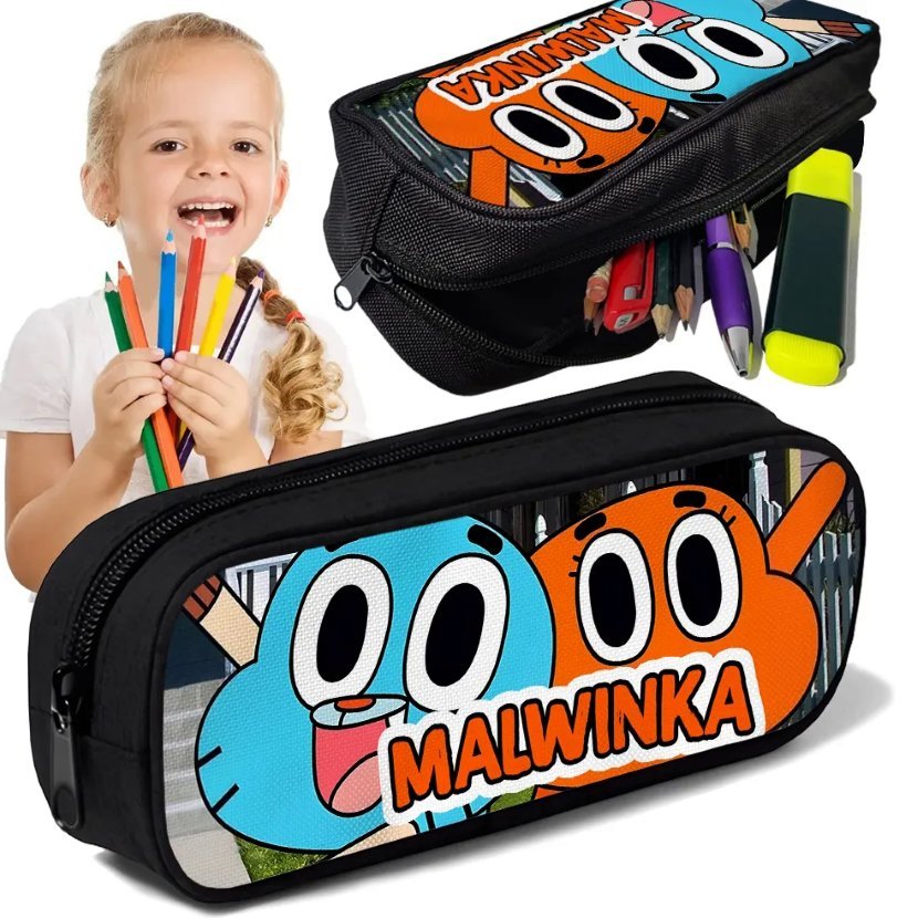 Piórnik personalizowany GUMBALL nadruk imienia ksywki - tuba