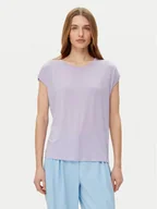 Koszulki i topy damskie - Vero Moda T-Shirt Ava 10284468 Fioletowy Regular Fit - miniaturka - grafika 1