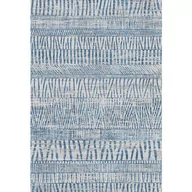 Dywany - Wzorzysty niebieski dywan w stylu nowoczesnym - Izos 8X - miniaturka - grafika 1