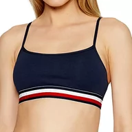 Biustonosze - Tommy Hilfiger biustonosz damski biustonosz damski, Niebieski (Navy Blazer 416), L - miniaturka - grafika 1