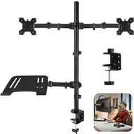 Uchwyty do monitorów - Podwójne ramię do monitora 13"-32" z podstawką na CMA20L Audizio one size null - miniaturka - grafika 1