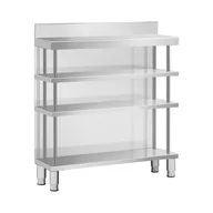 Meble gastronomiczne - Royal Catering Stół roboczy barowy stal nierdzewna 100 x 30 x 105 cm - miniaturka - grafika 1