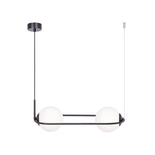 Lampa wisząca w kolorze czarno-białym, nad stół K-5102 z serii PARVA (｡◕‿◕｡) - Lampy sufitowe - miniaturka - grafika 1