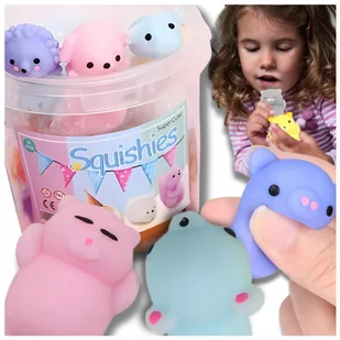 GNIOTEK MOCHI SQUISHY 12 SZT ZABAWKA ANTYSTRESOWA ZESTAW DLA DZIECI - Zabawki sensoryczne - miniaturka - grafika 1