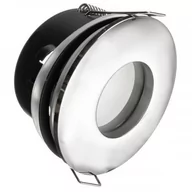 Oprawy, klosze i abażury - Oprawa punktowa wpuszczana okrągła DZETA hermetyczna IP44 chrom połysk (stop aluminium) LUX01239 - miniaturka - grafika 1