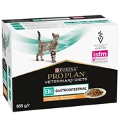 Mokra karma dla kotów - PURINA Veterinary PVD EN Gastrointestinal kurczak Cat 10x85g saszetka - miniaturka - grafika 1