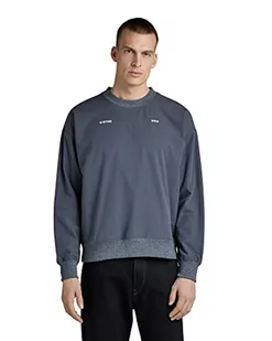 G-STAR RAW Męska bluza z dzianiny Loose r sw Sweter, niebieski (fantem Blue A790-863), L - Swetry męskie - miniaturka - grafika 1
