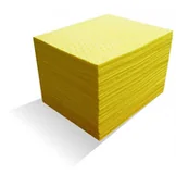 Sorbenty - Mata Sorbentowa Chemiczna, (100 Arkuszy), Chłonność 70 L. Zółty 1 180 G/m2 40Cm X 50Cm Mata Chemiczne - miniaturka - grafika 1