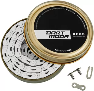 Łańcuch Dartmoor Core Fix Ostre Bmx Biały - Części rowerowe - miniaturka - grafika 1