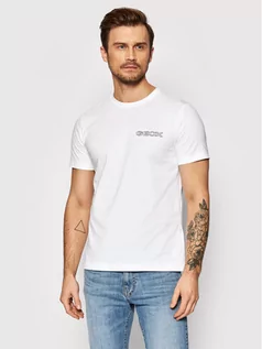 Koszulki męskie - Geox T-Shirt Sustainable M2510J-T2870 F1492 Biały Regular Fit - grafika 1