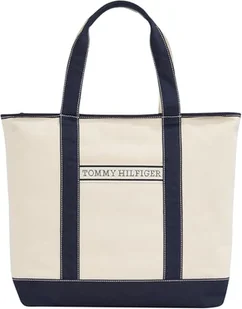 TOMMY HILFIGER Damska torba na płótnie TH Summer AW0AW17421, niebieska (Space Blue), OS, Niebieski kosmiczny niebieski, One Size - Torebki damskie - miniaturka - grafika 1