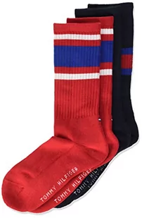 Tommy Hilfiger Skarpety dziecięce, z flagą (2 sztuki), niebieski (midnight blue), 27-30 - Skarpetki damskie - miniaturka - grafika 1