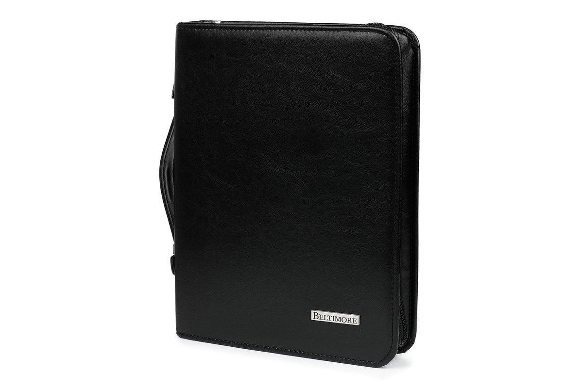 Czarny Beltimore luksusowy męski biwuar neseser aktówka teczka organizer dla handlowca I40 czarny