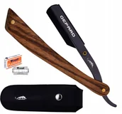 Brzytwy fryzjerskie - Profesjonalna brzytwa fryzjerska barber do golenia cieniowania na żyletki czarna - miniaturka - grafika 1