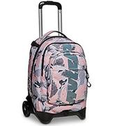Plecaki szkolne i tornistry - Wózek szkolny Invicta, New Plug Logo Fantasy, Różowy, Odłączany plecak z CROSS OVER SYSTEM, Podwójne zastosowanie, Różowy, Wózek szkolny - miniaturka - grafika 1