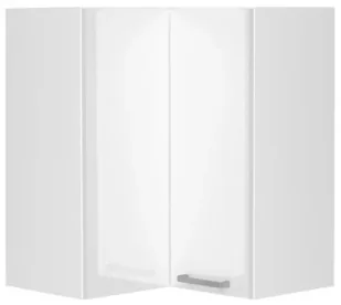 Biała górna szafka narożna 60 cm połysk B1-W18 - Szafki kuchenne - miniaturka - grafika 1