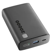 Powerbanki - Cellularline PBDISPL01PD20000K 20000 mAh Czarny - miniaturka - grafika 1