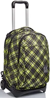 Plecaki - Wózek Invicta New Tech, Tartan, Czarny, Odpinany Plecak 3-w-1 - miniaturka - grafika 1