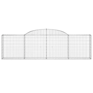 vidaXL Kosze gabionowe, 17 szt, 300x30x80/100 cm, galwanizowane żelazo - Ogrodzenia - miniaturka - grafika 5