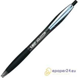 Długopis BiC Atlantis Soft, CZARNY - Długopisy - miniaturka - grafika 1