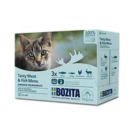 Mokra karma dla kotów - Bozita Multibox mięsne i rybne kawałki w sosie mix 12 saszetek 85g) - miniaturka - grafika 1