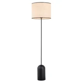 Lampy stojące - Lampa stojąca ASPEN E27 - czarny/rattan - miniaturka - grafika 1
