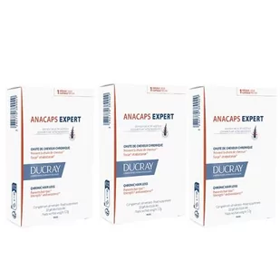 DUCRAY ANACAPS Expert włosy skóra paznokcie, trójpak, 3x30 kapsułek - >>> DARMOWA od 99zł <<<- - Włosy, skóra, paznokcie - miniaturka - grafika 1