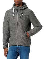 Kurtki męskie - Yuka Męska kurtka polarowa 18331419, szary granitowy melanż, XL, granitowo-szary melanż, XL - miniaturka - grafika 1