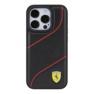 Ferrari FEHCP15XPWAK iPhone 15 Pro Max 6.7" czarny/black hardcase Perforated Waves Metal Logo - Etui i futerały do telefonów - miniaturka - grafika 9