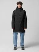 Kurtki męskie - Męska kurtka parka przejściowa Outhorn OTHAW22TJACM005 - czarna - miniaturka - grafika 1