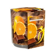 Świece - BISPOL świeca w szkle SN72S-54  CZEKOLADA - POMARAŃCZA, 100 g - miniaturka - grafika 1