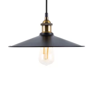 Beliani Lampa wisząca czarno-mosiężna SWIFT L - Lampy sufitowe - miniaturka - grafika 1