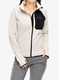 Bluza polarowa damska Columbia Triple Canyon Grid Fleece Full Zip - dark stone heather/black - Bluzy sportowe damskie - miniaturka - grafika 1
