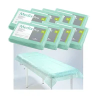 Kosmetyczne akcesoria jednorazowe - Prześcieradło jednorazowe 80cm x 210cm zielone 20g MedixPro 80szt - miniaturka - grafika 1