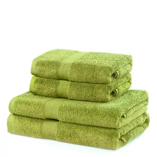 DecoKing DecoKing - Komplet Ręczników Bawełnianych Jasnozielony MARINA GŁADKIE - 2*70x140+ 2*50x100 - Ręczniki - miniaturka - grafika 1