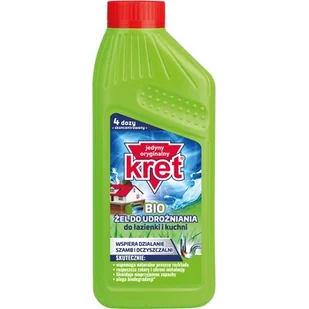 Kret Bio Bio żel do udrażniania rur 500ml Łazienka i Kuchnia - Środki do kuchni i łazienki - miniaturka - grafika 1