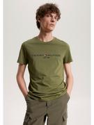 Koszulki męskie - Tommy Hilfiger Koszulka w kolorze khaki - miniaturka - grafika 1