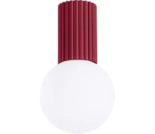 Sollux SL.1748 - Plafon łazienkowy HALO 1xG9/8W/230V IP44 czerwony - Lampy sufitowe - miniaturka - grafika 1