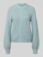 Swetry damskie - Sweter z dzianiny o kroju regular fit z mieszanki wiskozy model ‘KATIA’ - miniaturka - grafika 1