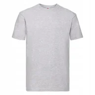 Koszulki męskie - T-shirt Gruba Koszulka Męska 100% Bawełna Fruit Loom 610440 SZARY L - miniaturka - grafika 1