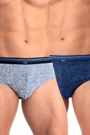 Majtki męskie - Slipy męskie bawełniane (2 pack) z stylowym wzorem MPP 748 Key - miniaturka - grafika 1
