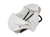 Rożki i beciki - Otulaczek kubełkowy do fotelika samochodowego MimiNu Soft, 0-6 mcy, SZARY - miniaturka - grafika 1