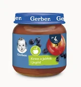 Desery dla dzieci - Gerber DESEREK Krem z jabłek i jagód, po 4 miesiącu - 12 - miniaturka - grafika 1