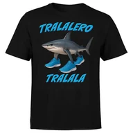 Koszulki męskie - KOSZULKA MĘSKA Z NADRUKIEM REKIN TRALALERO TRALALA ITALIAN BRAINROT MEM L - miniaturka - grafika 1