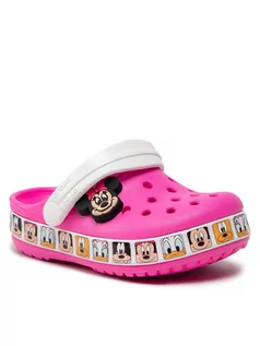 Buty dla dziewczynek - Crocs Klapki Fl Minnie Mouse Band 207720 Różowy - grafika 1