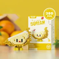 Układanki dla dzieci - KLOCKI PLASTIKOWE EDUKACYJNE DLA DZIECI OWOCE Z KLOCKÓW DO UKŁADANIA DURIAN BANAN WIŚNIA TRUSKAWKA UKŁADANKA 3D PUZZLE DLA CHŁOPCA I DZIEWCZYNKI - miniaturka - grafika 1