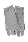 Rękawiczki - SZARE RĘKAWICE MĘSKIE TOMMY HILFIGER - miniaturka - grafika 1