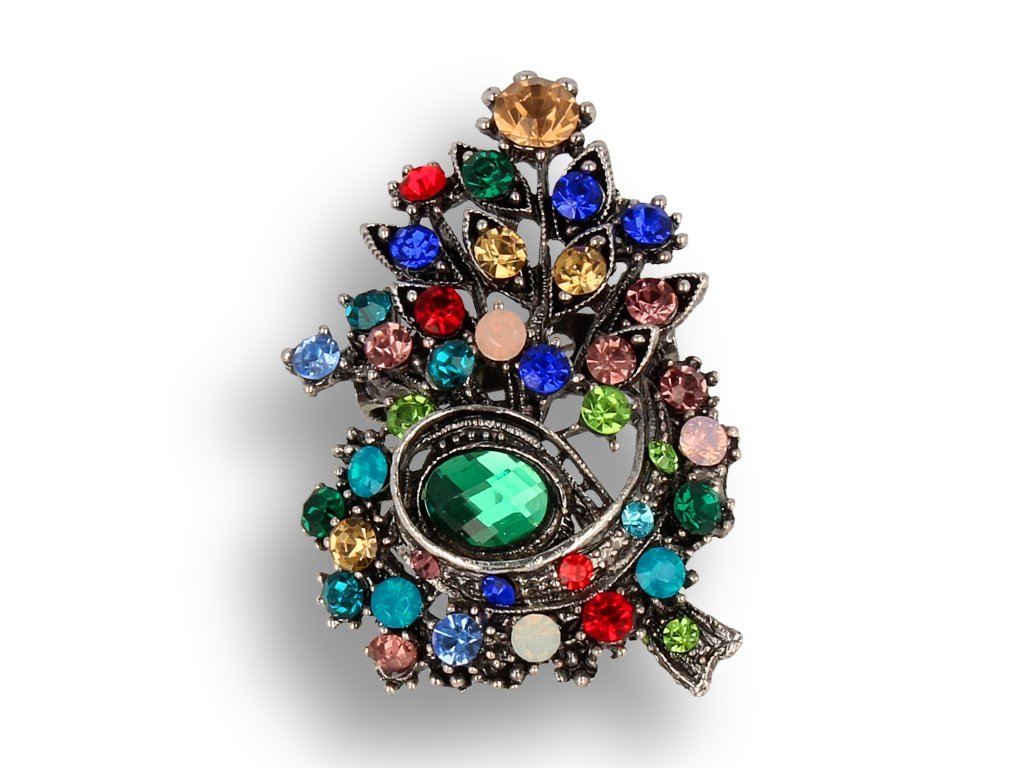 BROSZKA damska z kryształkami