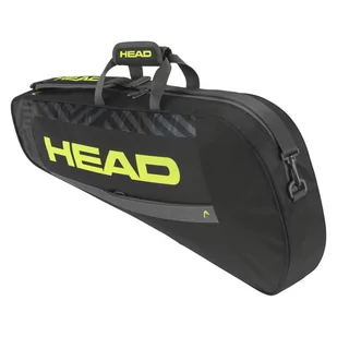 Torba tenisowa Head Base Racquet Bag S x 3 black/yellow - Tenis ziemny - miniaturka - grafika 1